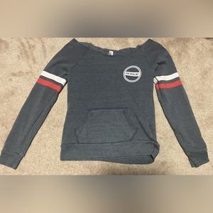 Rogue Off The Shoulder Workout Sweatshirt size MEDIUM